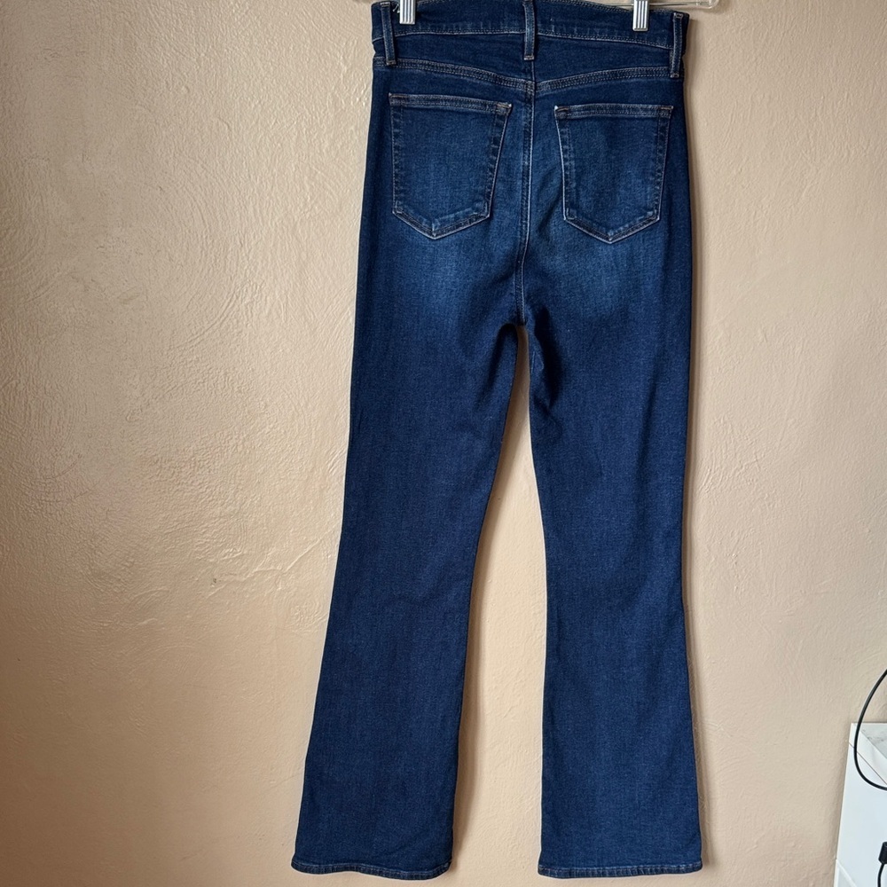 LOFT Dark Wash Blue Flare Jeans - Picture 4 of 7